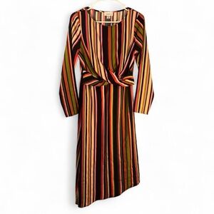 Vintage Jaclyn Smith Striped Maxi Dress Size M